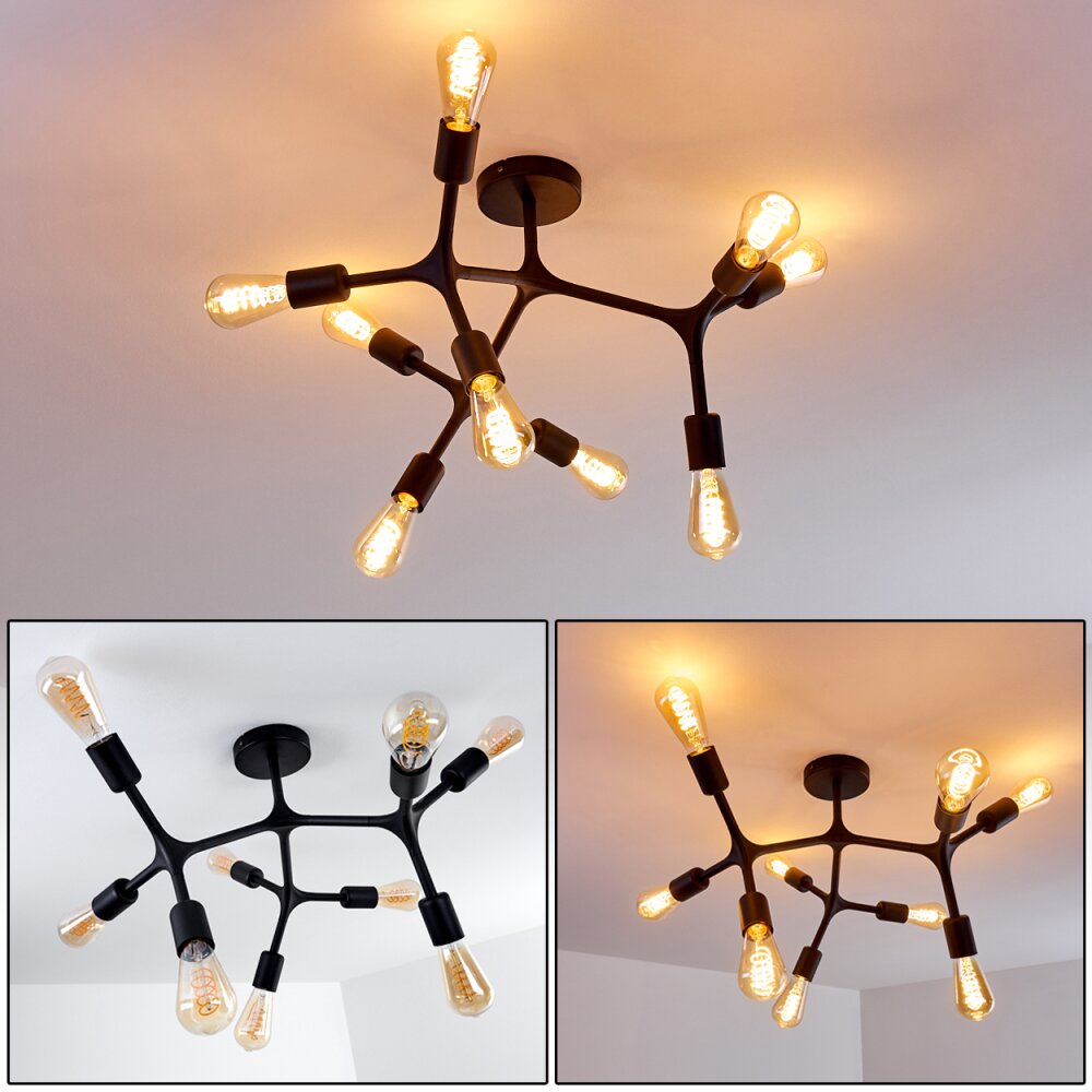 Bottnaryd Plafondlamp Zwart, 9-lichts main product photo