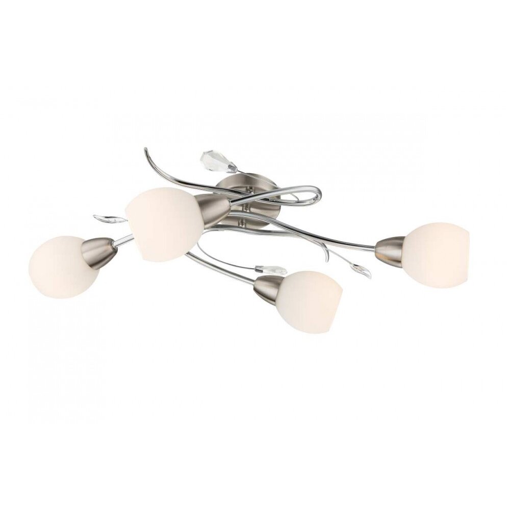 Globo Lilly Plafondlamp Chroom, Nikkel mat, 4-lichts main product photo