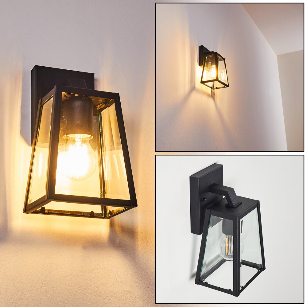 Hjerpsted Buiten muurverlichting Zwart, 1-licht main product photo