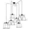 Lutec BROOKLYN Hanglamp Zwart, 6-lichts