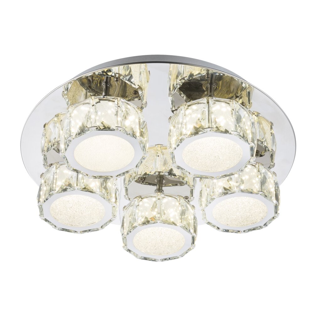Globo BALDI Plafondlamp LED Chroom, 1-licht main product photo