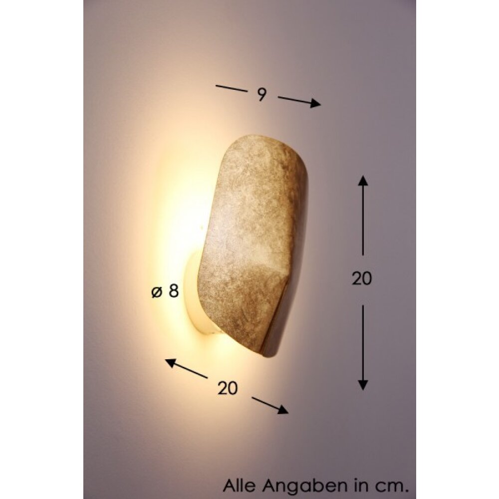 Selene LOTO Muurlamp LED Goud, 1-licht main product photo