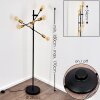 Coppet Staande lamp Zwart-Goud, 6-lichts