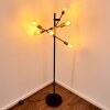 Coppet Staande lamp Zwart-Goud, 6-lichts