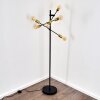 Coppet Staande lamp Zwart-Goud, 6-lichts
