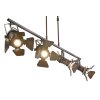Globo CARSTEN Hanger Roest, 4-lichts