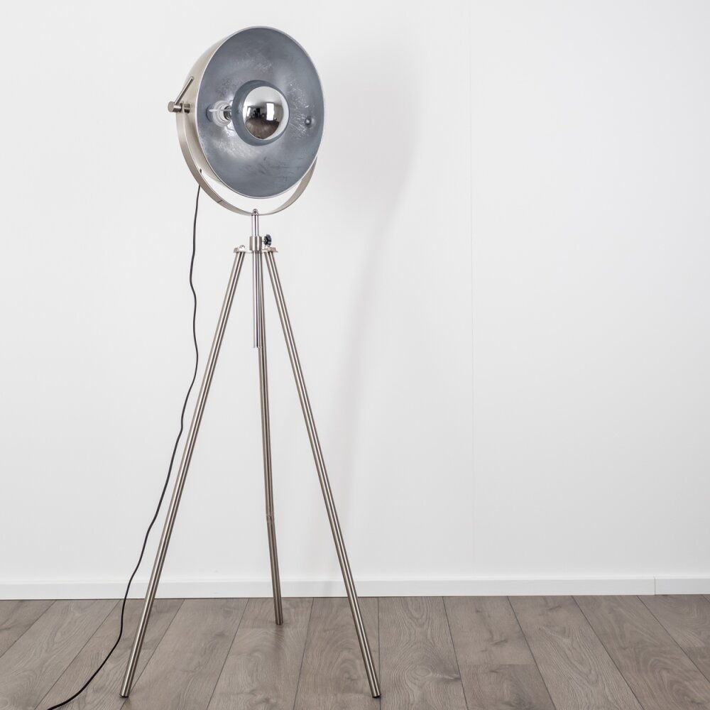 Maloy Staande lamp Chroom, Nikkel mat, 1-licht