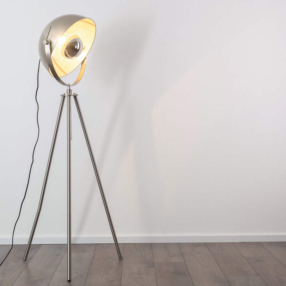 Maloy Staande lamp Chroom, Nikkel mat, 1-licht