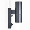 Brachy Buiten muurverlichting Grijs, 2-lichts, Bewegingsmelder
