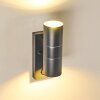 Brachy Buiten muurverlichting Grijs, 2-lichts, Bewegingsmelder