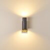 Brachy Buiten muurverlichting Grijs, 2-lichts, Bewegingsmelder