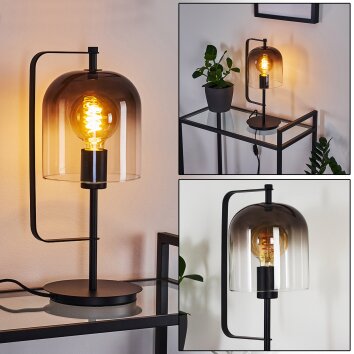 Bourges Tafellamp Zwart, 1-licht