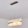 Avellino Hanglamp roestvrij staal, Wit, 3-lichts