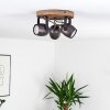 Kuah Plafondlamp Zwart, 3-lichts
