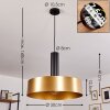 Manaus Hanger Zwart, 1-licht