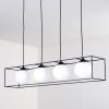 Legano Hanglamp Zwart, Wit, 4-lichts