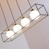 Legano Hanglamp Zwart, Wit, 4-lichts