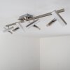 Sakami Plafondlamp LED Nikkel mat, 8-lichts