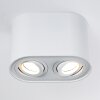 Quimper Plafondlamp Wit, 2-lichts