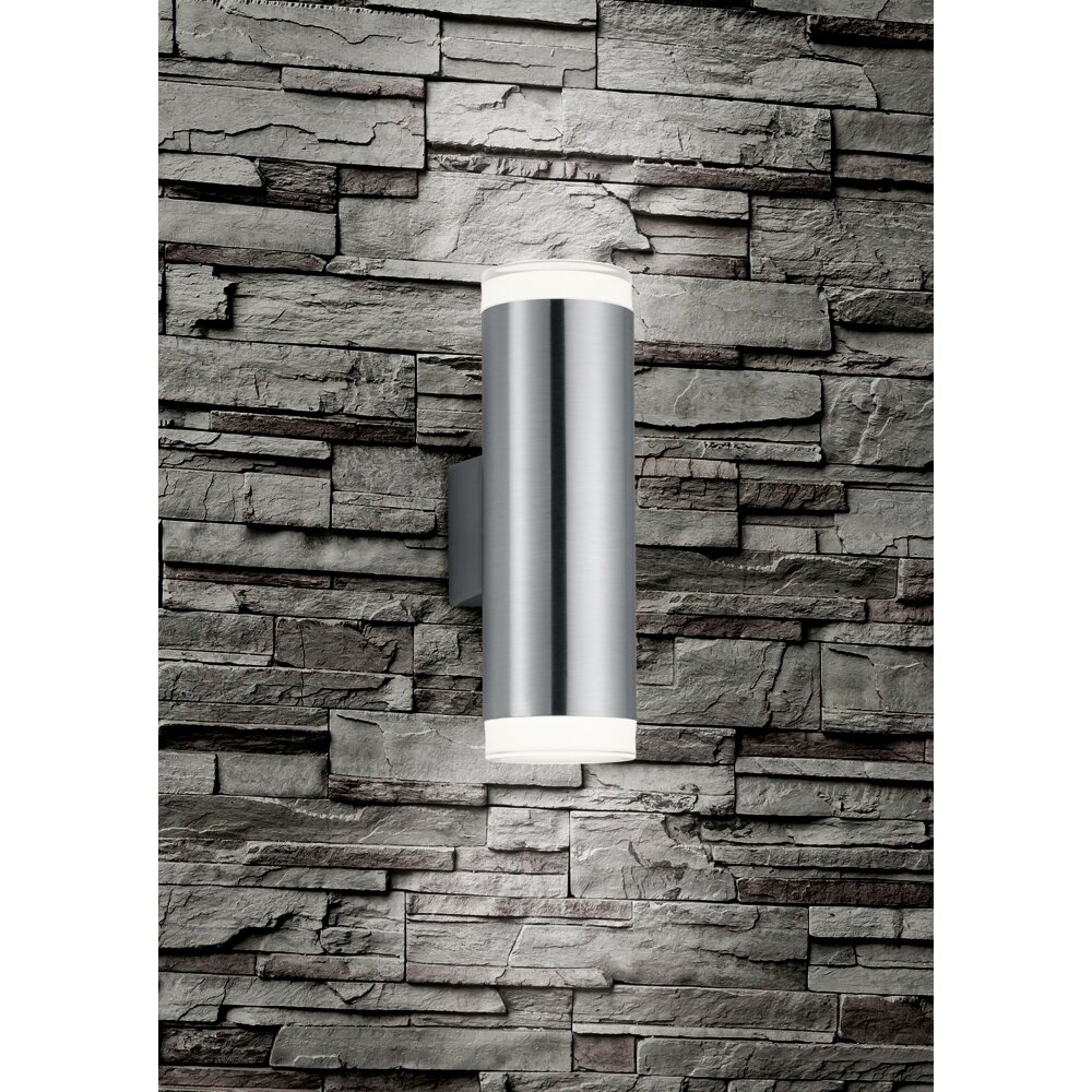 Reality ARACATI Buiten muurverlichting LED Nikkel mat, 2-lichts main product photo