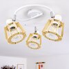 Rieti Plafondlamp Wit, 3-lichts