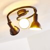 Polmak Plafondlamp Zwart-Goud, 3-lichts