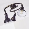 Polmak Plafondlamp Zwart-Goud, 3-lichts