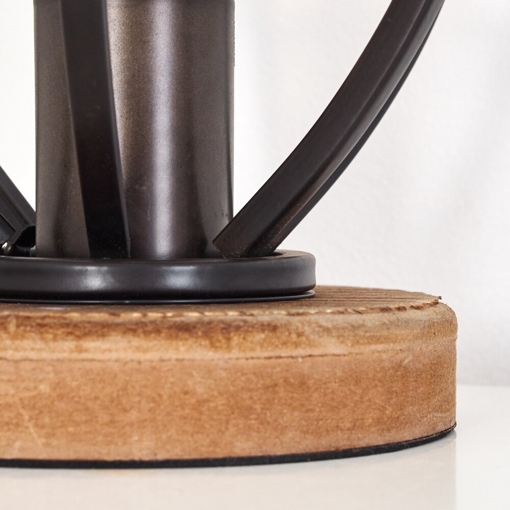 Haervej Tafellamp Hout licht, Zwart, 1-licht