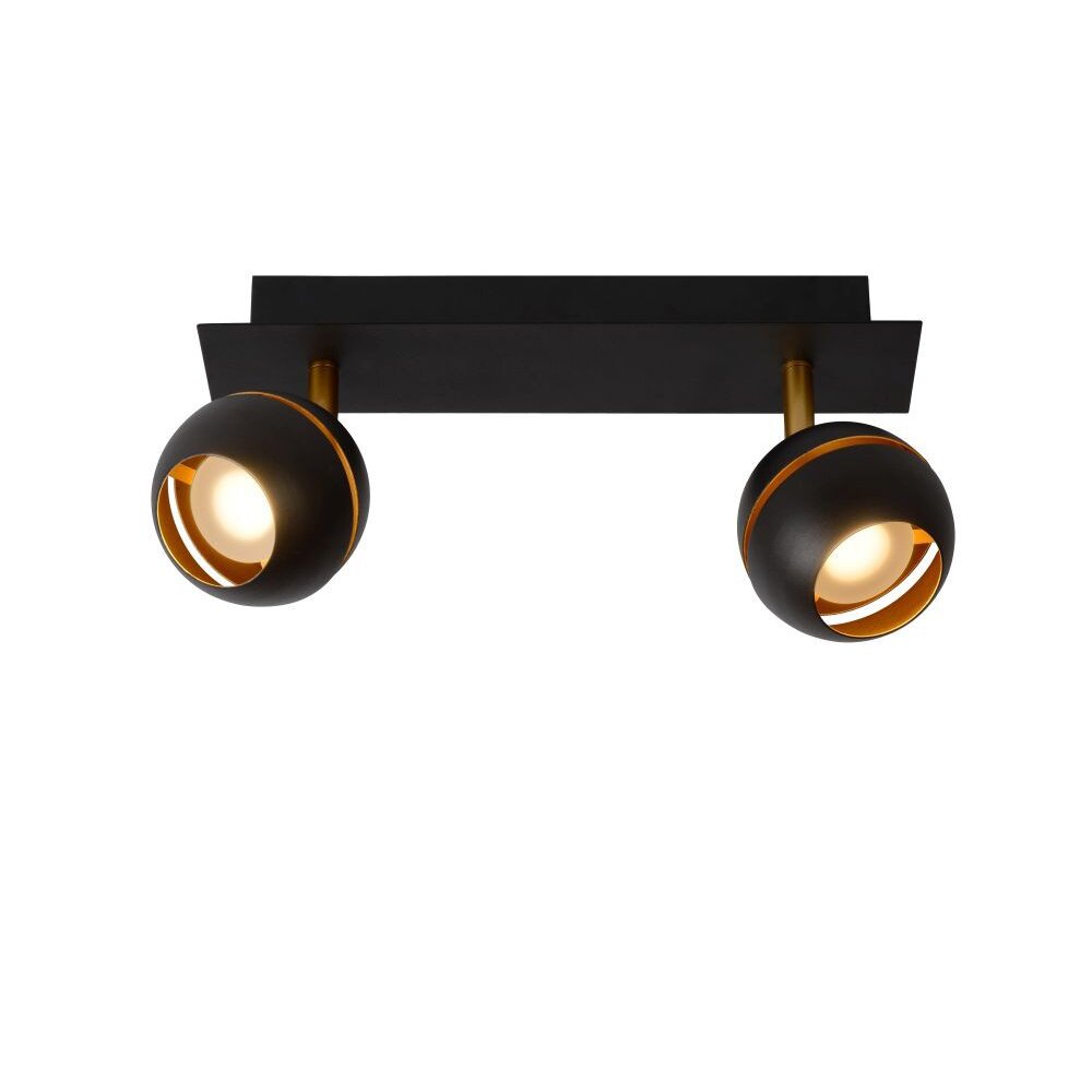 Lucide BINARI Spot LED Zwart, 2-lichts main product photo