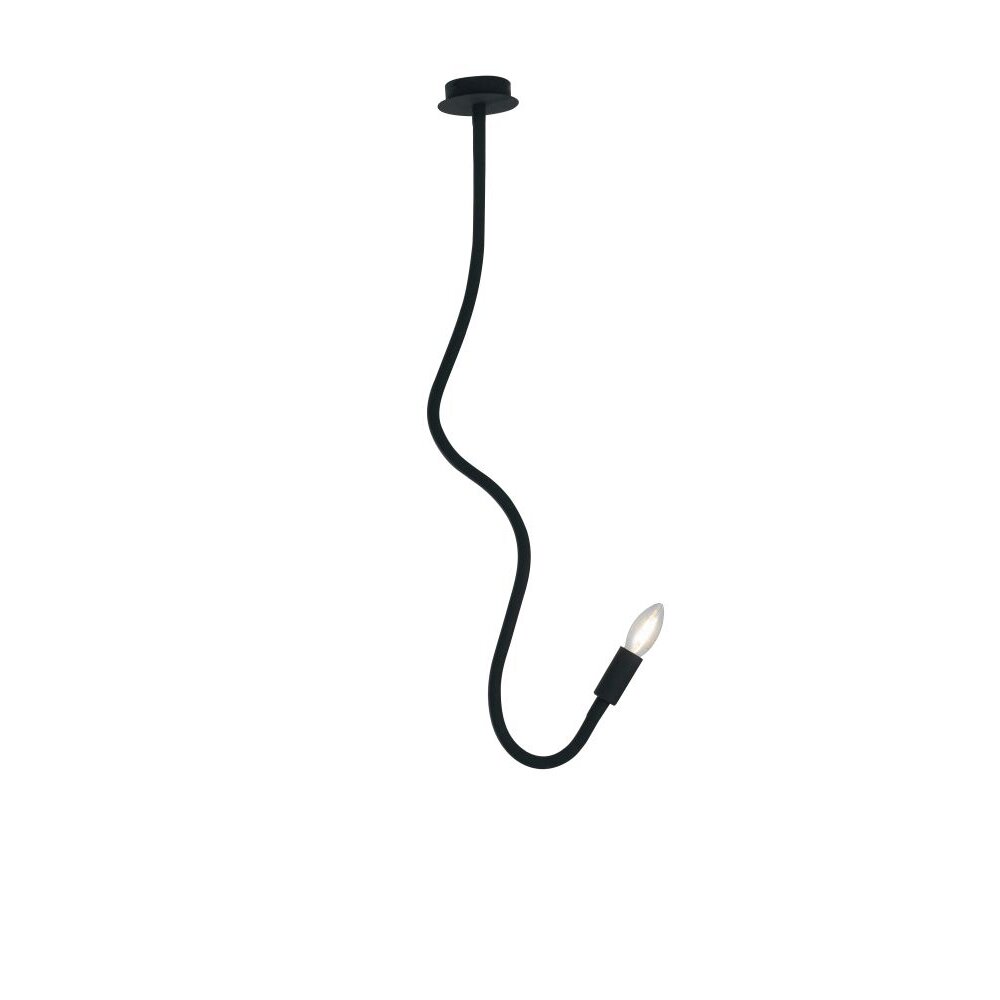 Lutec LOVER Plafondlamp Zwart, 1-licht main product photo