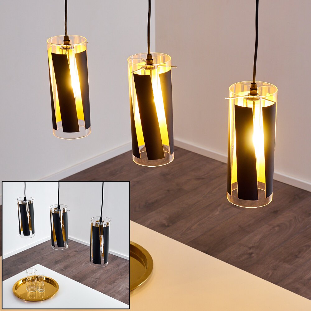 Vänersborg Hanglamp Zwart, 3-lichts main product photo