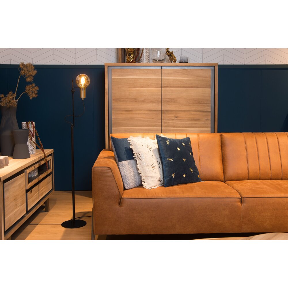 Lucide MALCOLM Staande lamp Zwart, 1-licht main product photo
