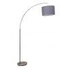 Brilliant Clarie Staande booglamp Grijs, 1-licht