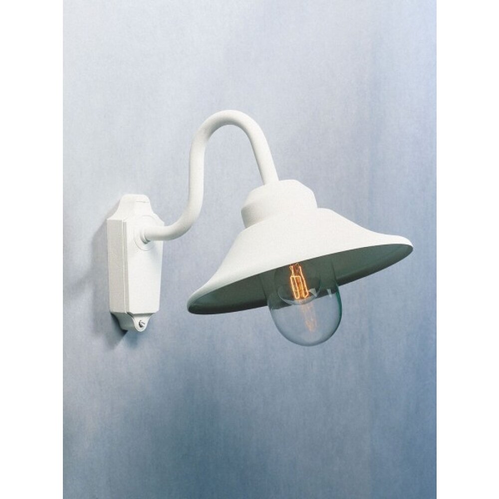 Konstsmide Vega Muurlamp Wit, 1-licht main product photo