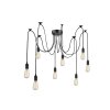 Globo MARACANA Hanger Zwart, 8-lichts