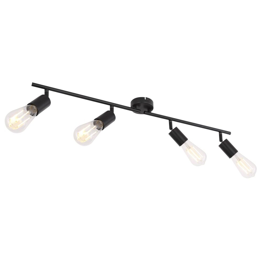 Globo MARTHA Spotlamp Zwart, 4-lichts main product photo