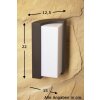 Trio SUEZ Buiten muurlamp LED Zwart, 1-licht