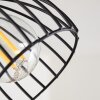 Bolderslev Plafondlamp Chroom, Zwart, 3-lichts