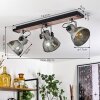 Hora Plafondlamp Zilver, 3-lichts