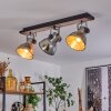Hora Plafondlamp Zilver, 3-lichts