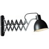 Brilliant Sandra Muurlamp Zwart, 1-licht