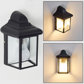 Murto Buiten muurverlichting Zwart, 1-licht