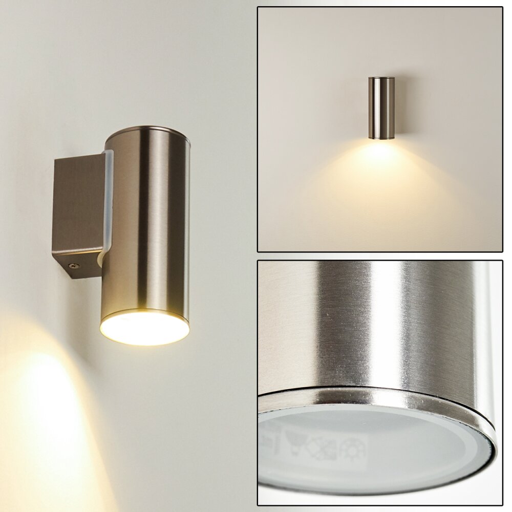 Brachy Buiten muurverlichting LED roestvrij staal, 1-licht main product photo