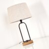 Logumkolster Tafellamp Bruin, Zwart, 1-licht