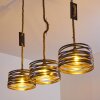 Macatawa Hanglamp Bruin, Zwart, 3-lichts