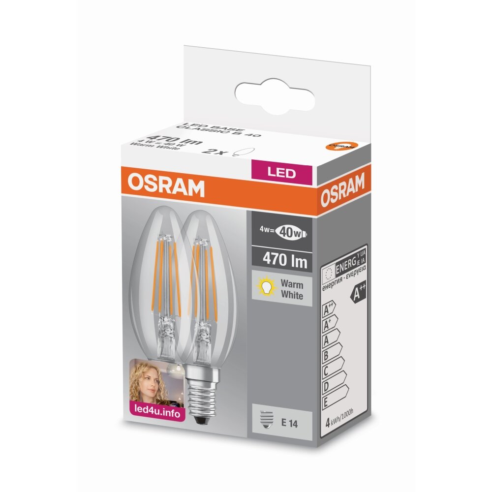 Osram LED E14 4 Watt 2700 Kelvin 470 Lumen
