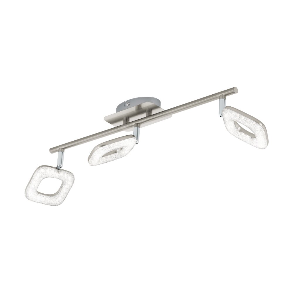 Eglo LITAGO CRYSTAL Spot LED Kristaloptiek, Nikkel mat, 3-lichts main product photo