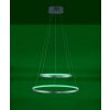 Leuchten Direkt Ls-CIRCLE Hanglamp LED roestvrij staal, 1-licht, Afstandsbediening, Kleurwisselaar