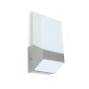 Lutec FLAT Buiten muurverlichting LED Zilver, 1-licht