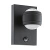 Eglo SESIMBA 1 Muurlamp LED Zwart, 2-lichts, Bewegingsmelder